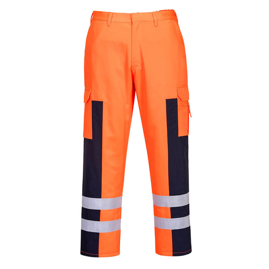 Portwest S919 Hose – Orange/Marine – strapazierfähige Arbeitshose