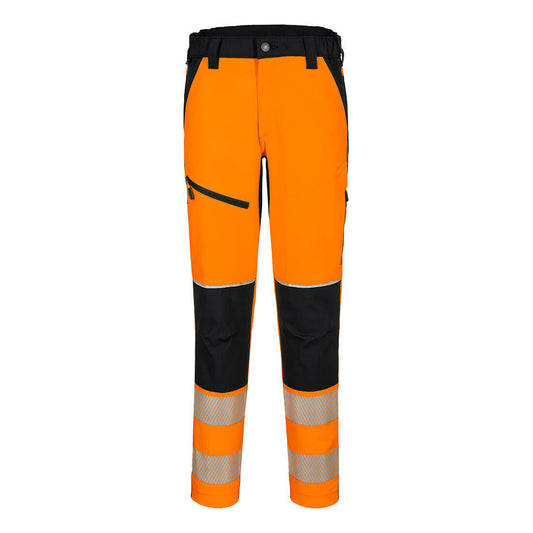 Portwest T140 Hose – Orange/Schwarz – strapazierfähige Arbeitshose