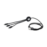Braided Cable 3-in-1 Light Up Ladekabel