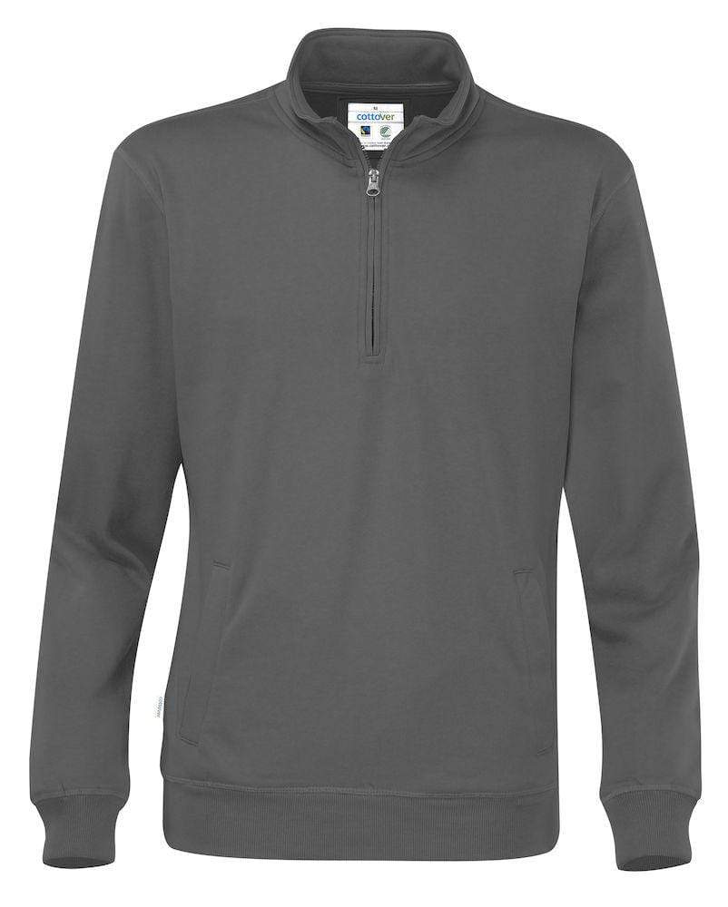 Cottover Unisex Sweatshirt half Zip - WERBE-WELT.SHOP