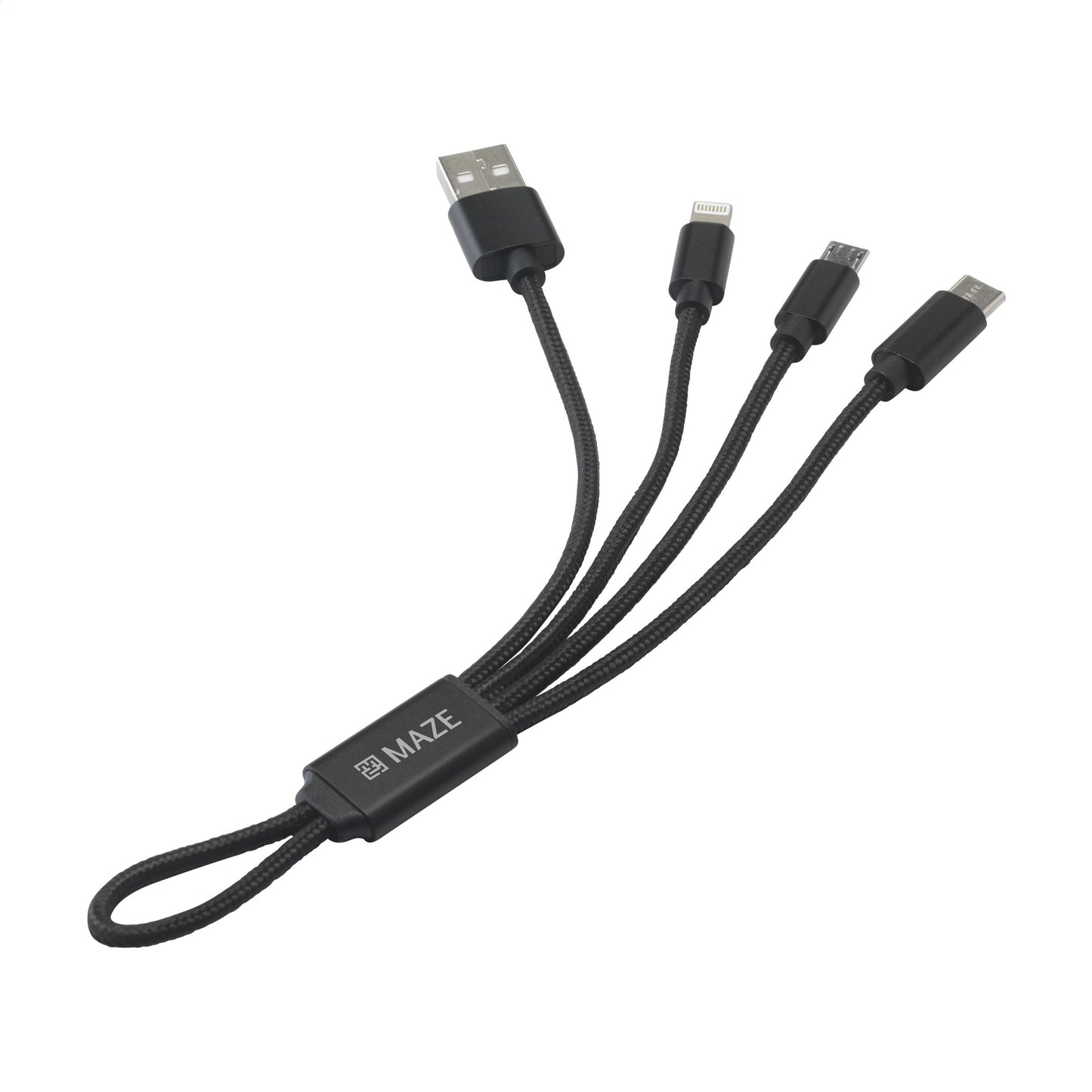 Braided Cable 4-in-1 Ladekabel