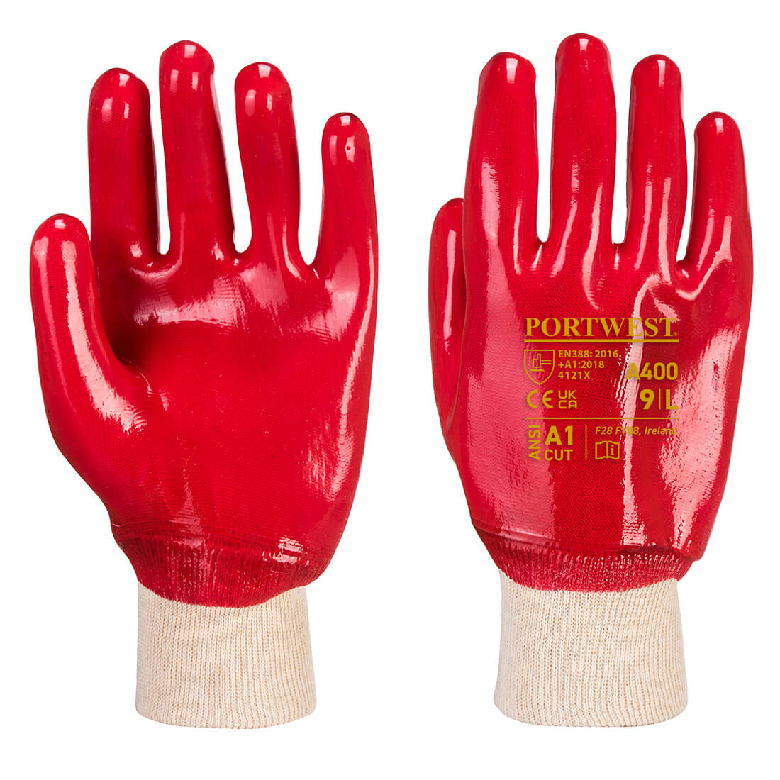 PVC-Handschuh Mit Strickbund