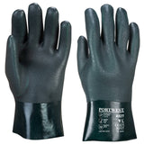 Doppelt Getauchter PVC Chmiekalienschutz-Handschuh Mit 27cm Stulpe