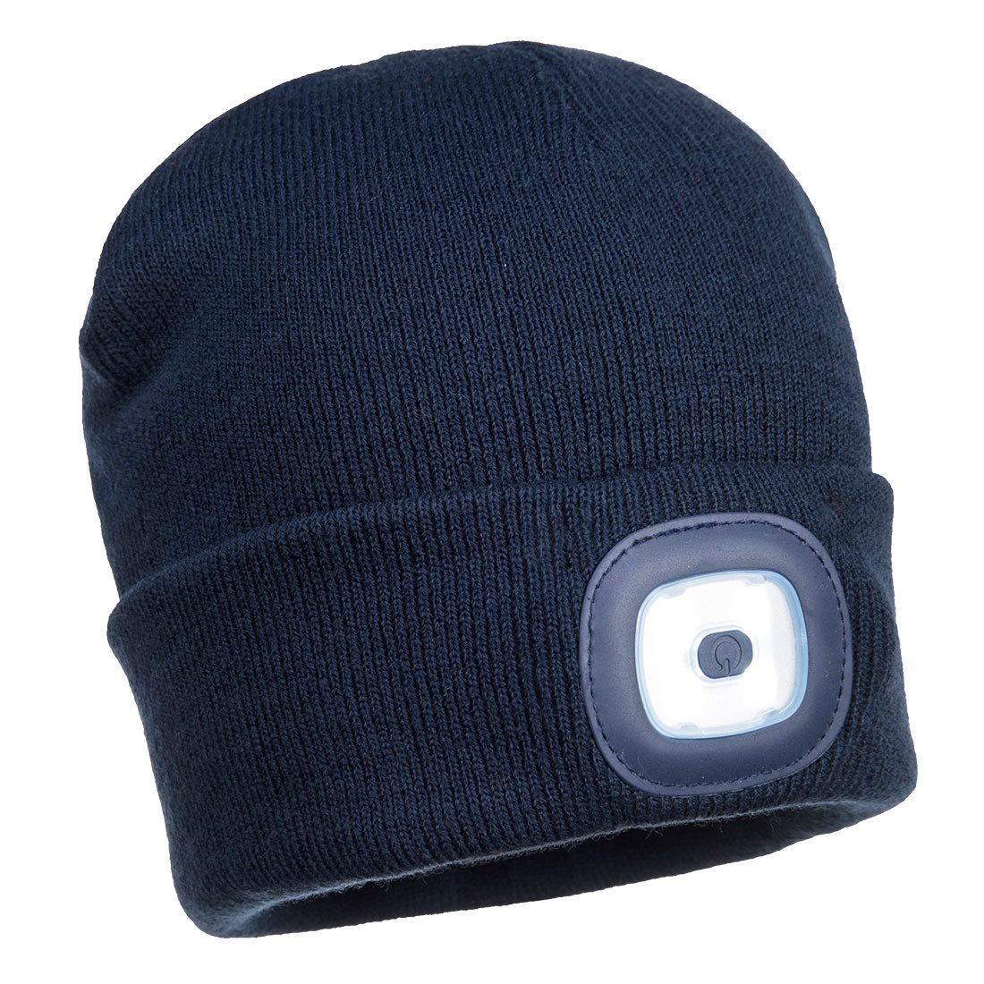 Beanie mit wiederaufladbaren LED - Leuchten vorn und hinten