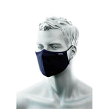 2-lagige Gesichtsmaske aus antimikrobiellem Gewebe mit Nasenband (Pk25)