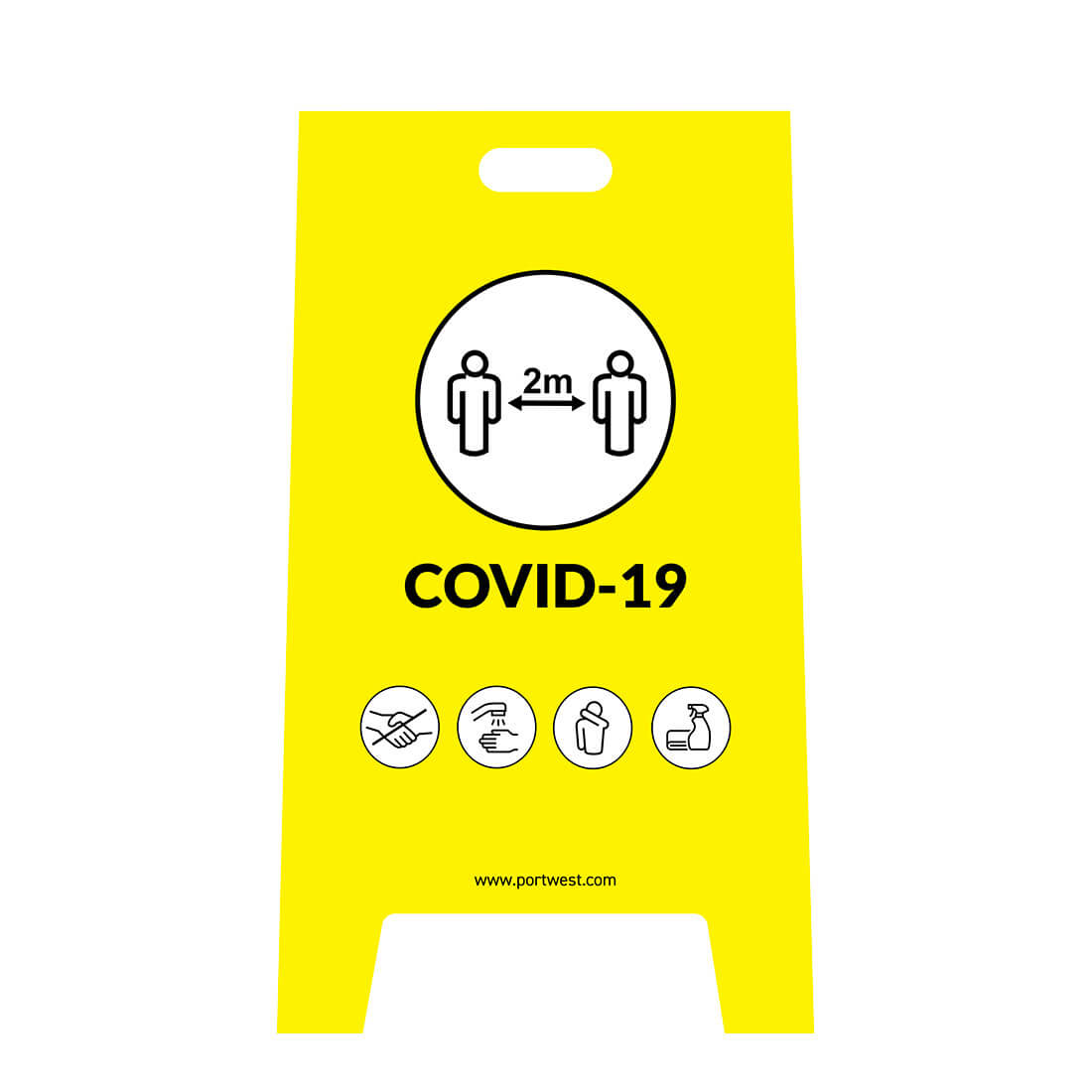 Covid Warnschild