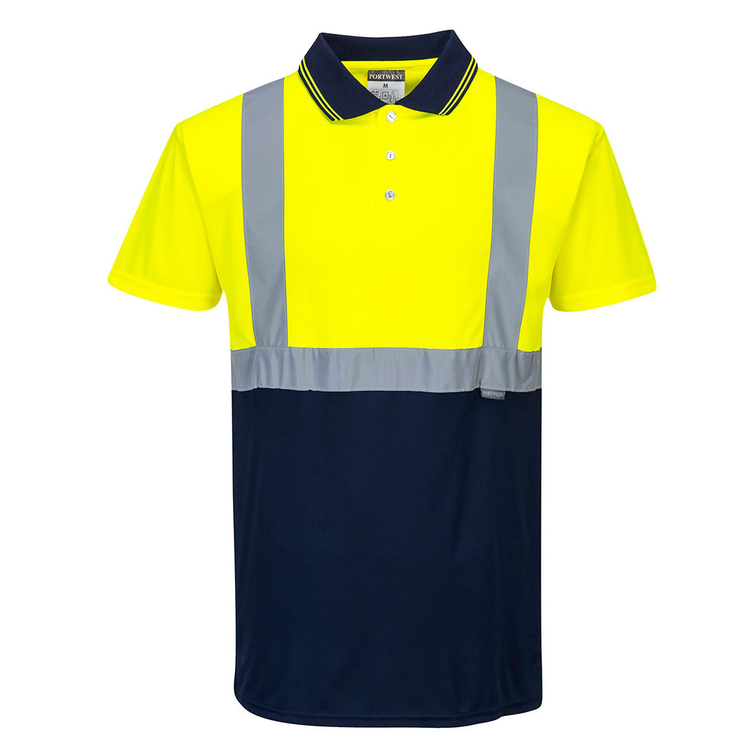 Zweifarbiges Polo Shirt