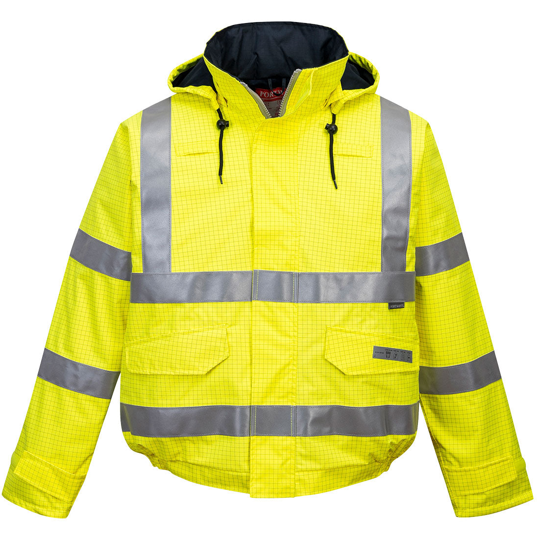 BIZFLAME Rain antistatische Warnschutz-FR-Pilotjacke, antistatisch und flammhemmend