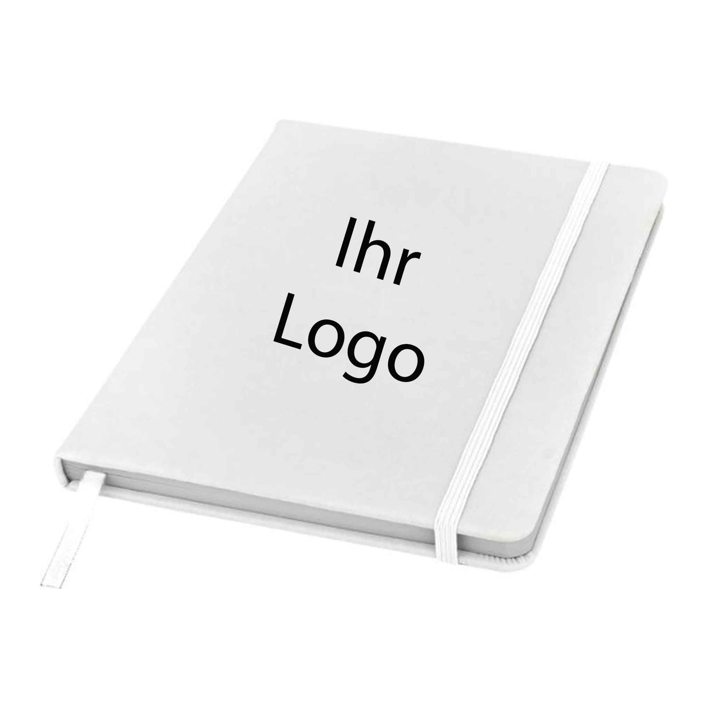 Spectrum-A5-Hard-Cover-Notizbuch-weiss mit logo