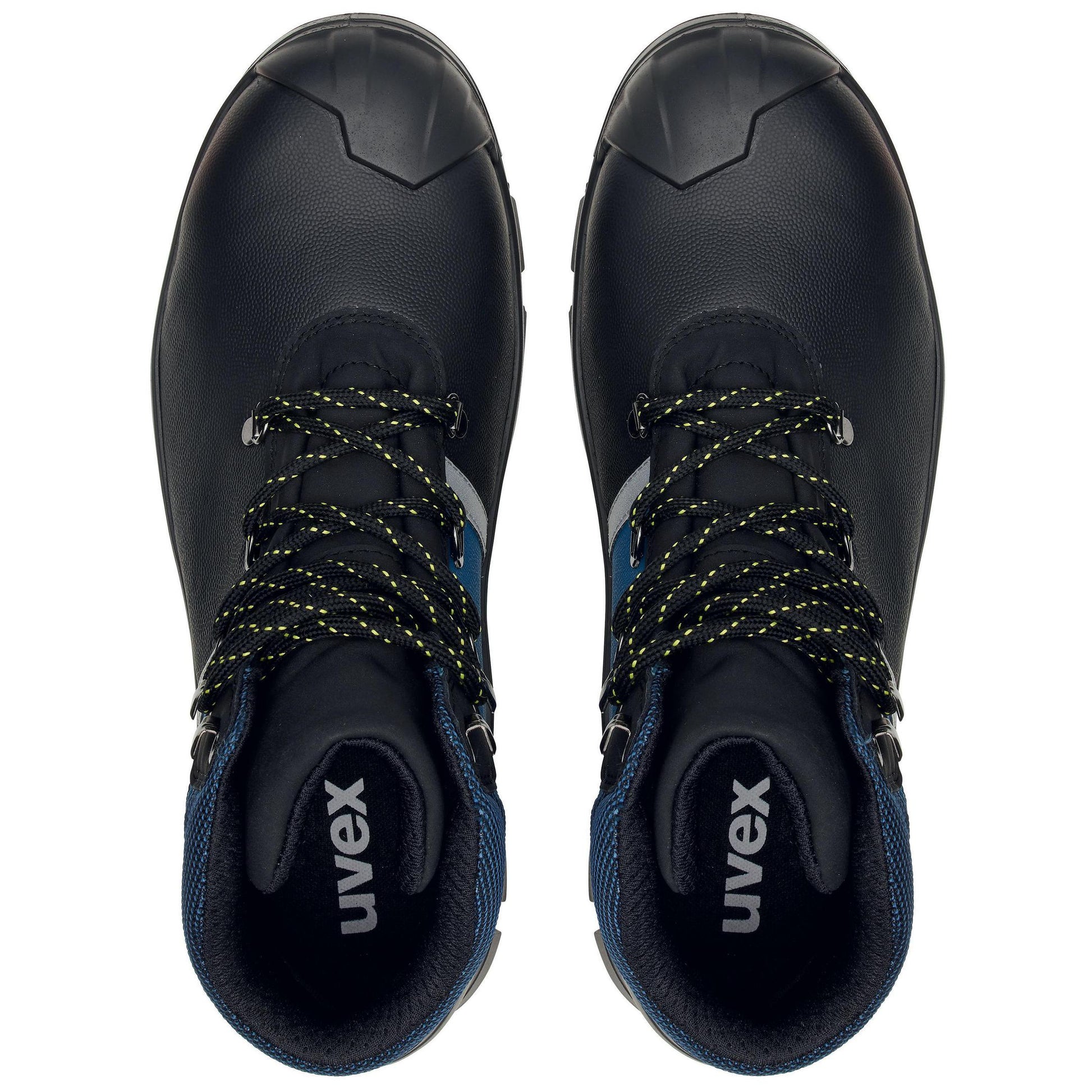 Uvex Stiefel 65132 schwarz/blau S3 Weite 11 ansicht beide Schuhe