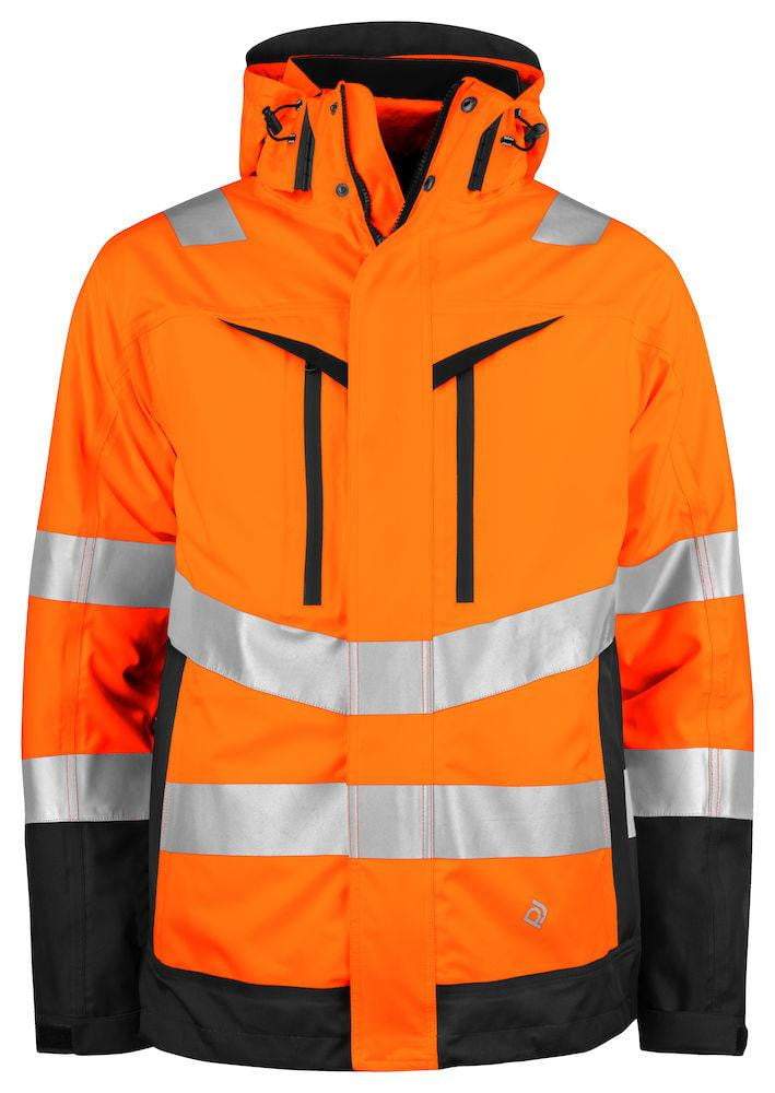 Projob Herren Wind- und Wasserdichter Parka 3-in-1 EN ISO 20471 Klasse 3/2 - 646417 - WERBE-WELT.SHOP